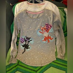 New! Girls Graphic Tees- 2 piece set - Large 10/12
